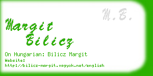 margit bilicz business card